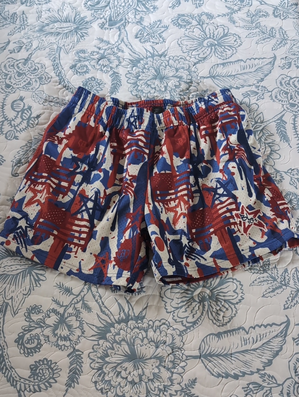 Baseball Lifestyle 101 Red White & Blue Americana Shorts Men's Small